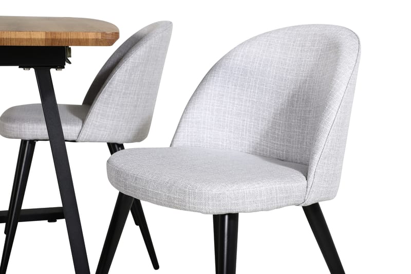 Ruokaryhmä Inca 160 cm Suorakulmainen 4 Velvet-tuolilla - Musta - Huonekalut - Pöytä & ruokailuryhmä - Ruokailuryhmä