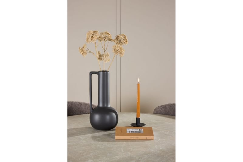 Ruokaryhmä Lanzo Pyöreä 120 cm Beige neljällä Astoria-tuolilla Ruskea - Ruskea - Huonekalut - Pöytä & ruokailuryhmä - Ruokailuryhmä