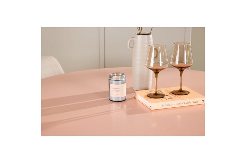 Ruokaryhmä Lanzo Pyöreä 120 cm neljällä Night-tuolilla Vaaleanpunainen - Vaaleanpunainen - Huonekalut - Pöytä & ruokailuryhmä - Ruokailuryhmä