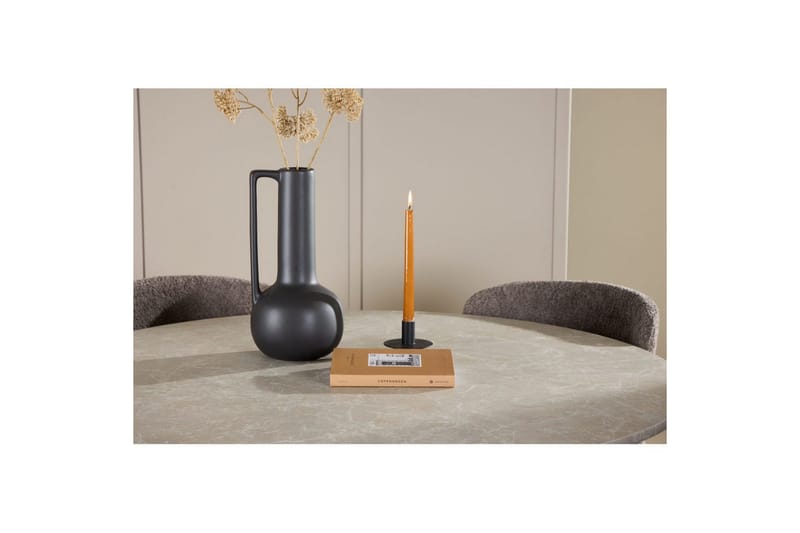 Ruokaryhmä Lanzo Pyöreä 120 cm Beige neljällä Astoria-tuolilla Ruskea - Ruskea - Huonekalut - Pöytä & ruokailuryhmä - Ruokailuryhmä