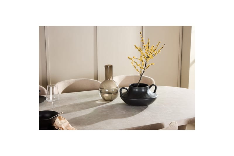 Ruokaryhmä Narvik 100x200 cm Beige 6 Astoria-tuolilla Beige - Beige - Huonekalut - Pöytä & ruokailuryhmä - Ruokailuryhmä