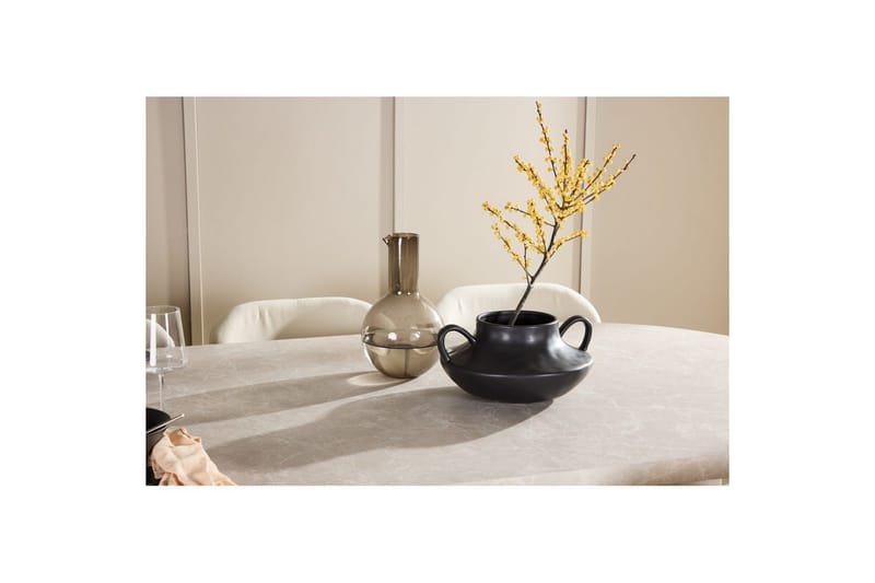 Ruokaryhmä Narvik 100x200 cm Beige 6 Lilja-tuolilla - Huonekalut - Pöytä & ruokailuryhmä - Ruokailuryhmä