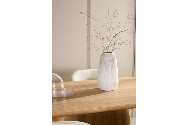Ruokaryhmä Stjärnö 200x90 cm Luonnonvärinen 6 Lilja-tuolilla - Huonekalut - Pöytä & ruokailuryhmä - Ruokailuryhmä