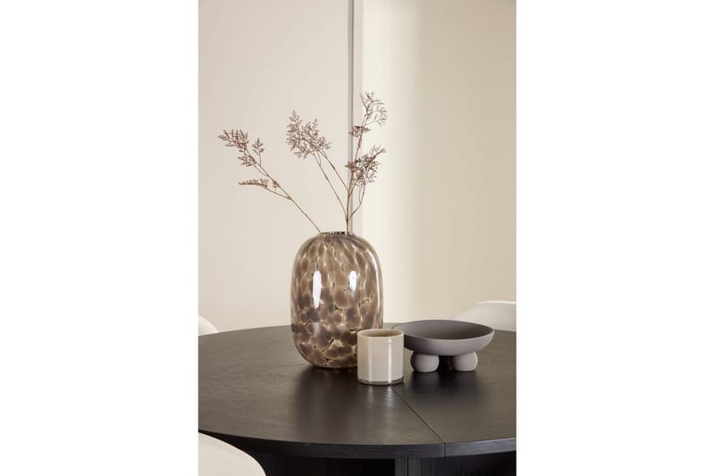 Ruokaryhmä Strada Pyöreä 120/170 cm Musta Lilja-tuoleilla 4 kpl - 4 kpl - Huonekalut - Pöytä & ruokailuryhmä - Ruokailuryhmä