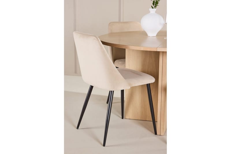 Ruokaryhmä Strada Pyöreä 120/170 cm Night-tuoleilla 4 kpl - 4 kpl - Huonekalut - Pöytä & ruokailuryhmä - Ruokailuryhmä