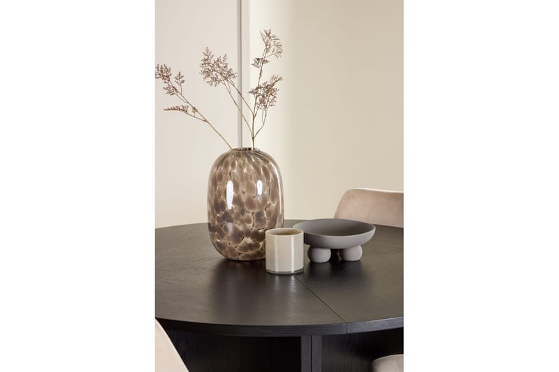 Ruokaryhmä Strada Pyöreä 120/170 cm Musta Night-tuoleilla 4 kpl - 4 kpl - Huonekalut - Pöytä & ruokailuryhmä - Ruokailuryhmä