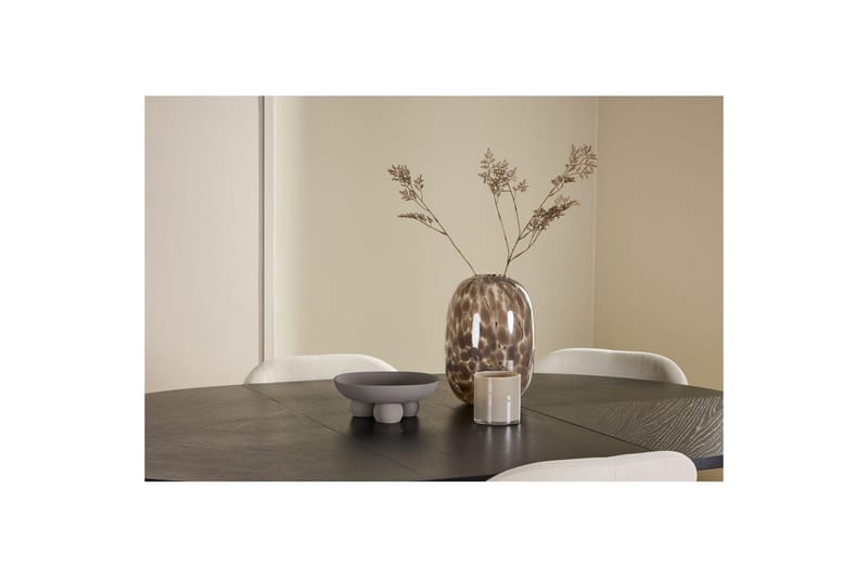 Ruokaryhmä Strada Pyöreä 120/170 cm Musta Lilja-tuoleilla 6 kpl - 6 kpl - Huonekalut - Pöytä & ruokailuryhmä - Ruokailuryhmä