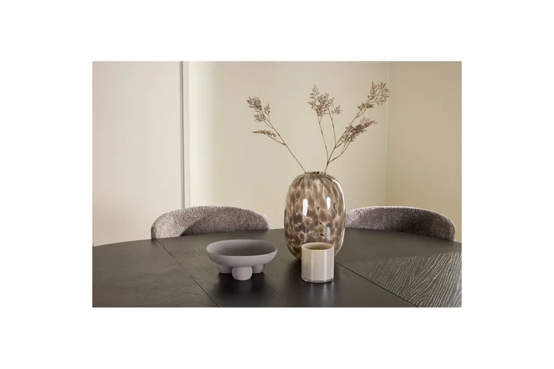 Ruokaryhmä Strada Pyöreä 120/170 cm Musta Astoria-tuoleilla 6 kpl, Ruskea - 6 kpl, Ruskea - Huonekalut - Pöytä & ruokailuryhmä - Ruokailuryhmä