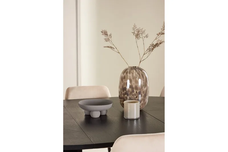 Ruokaryhmä Strada Pyöreä 120/170 cm Musta Night-tuoleilla 6 kpl - 6 kpl - Huonekalut - Pöytä & ruokailuryhmä - Ruokailuryhmä