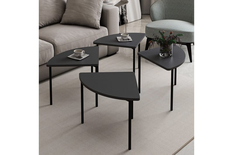 Rusele Sohvapöytä 90 cm - Antrasiitti - Huonekalut - Pöytä & ruokailuryhmä - Apupöytä & sivupöytä - Sarjapöytä