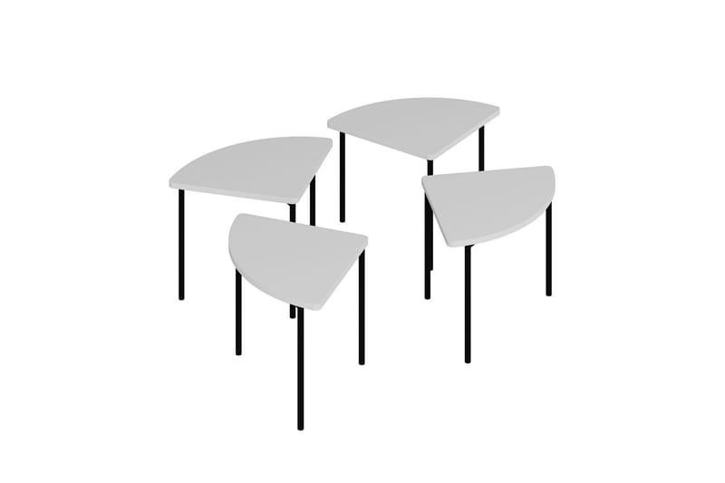 Rusele Sohvapöytä 90 cm - Valkoinen - Huonekalut - Pöytä & ruokailuryhmä - Apupöytä & sivupöytä - Sarjapöytä