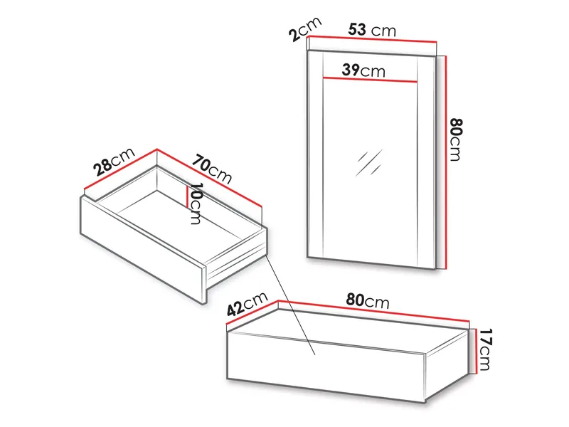 Rynlin Meikkipöytä Peilillä - Huonekalut - Pöytä & ruokailuryhmä - Meikki- & kampauspöydät - Meikkipöytä peilillä