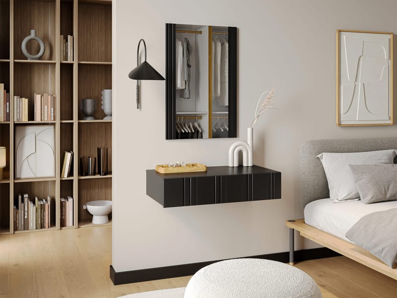 Rynlin Meikkipöytä Peilillä - Huonekalut - Pöytä & ruokailuryhmä - Meikki- & kampauspöydät