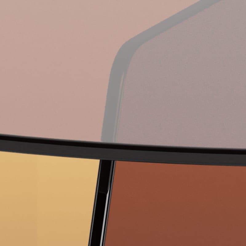 Ryvos-lasinen sohvapöytä 80 cm pyöreä - Ruskea - Huonekalut - Pöytä & ruokailuryhmä - Sohvapöytä