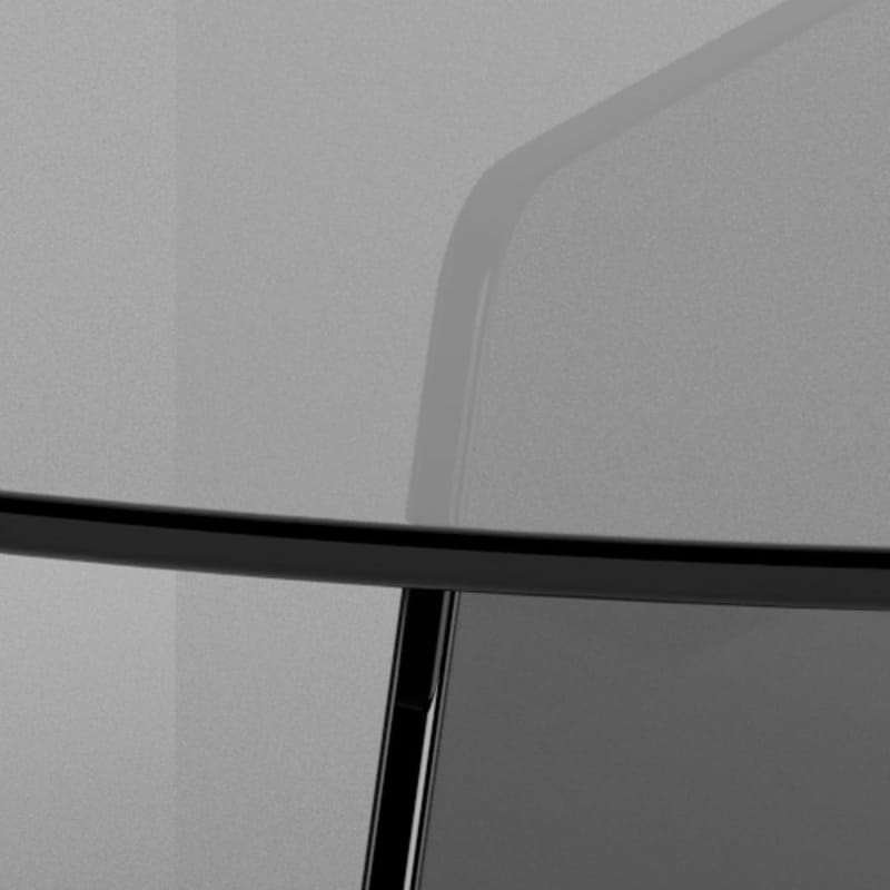 Ryvos-lasinen sohvapöytä 80 cm pyöreä - Savunvärinen - Huonekalut - Pöytä & ruokailuryhmä - Sohvapöytä