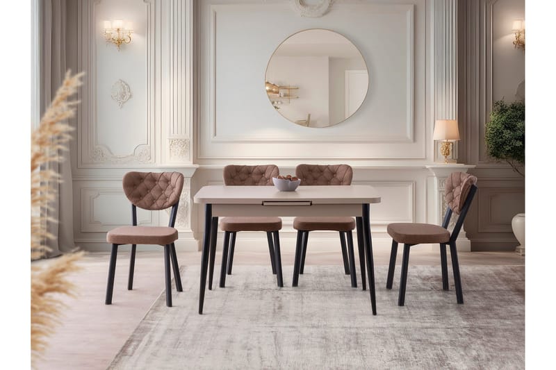 Saidie Ruokapöytä 120 cm Suorakulmainen - Ruskea - Huonekalut - Pöytä & ruokailuryhmä - Ruokapöydät & keittiön pöydät