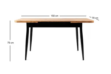 Saidie Ruokapöytä 120 cm Suorakulmainen - Ruskea - Huonekalut - Pöytä & ruokailuryhmä - Ruokapöydät & keittiön pöydät