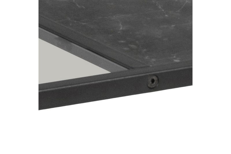 Saklani 120x60 cm suorakaiteen muotoinen sohvapöytä metallirunko ja lasilevy - Musta - Huonekalut - Pöytä & ruokailuryhmä - Marmoripöydät