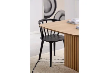 Saku suuri suorakulmainen ruokapöytä 220 cm puu- ja tammijäljitelmäpinnalla - Beige - Huonekalut - Pöytä & ruokailuryhmä - Ruokapöydät & keittiön pöydät