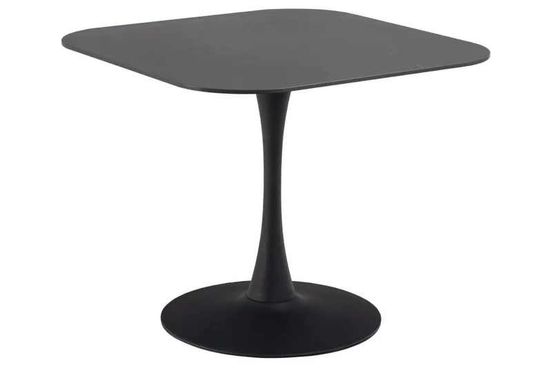 Salm Ruokapöytä 90 cm Neliö, Musta