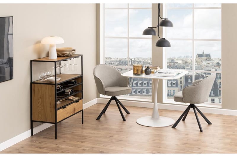 Salm Ruokapöytä 90 cm Neliö - Valkoinen - Huonekalut - Pöytä & ruokailuryhmä - Ruokapöydät & keittiön pöydät