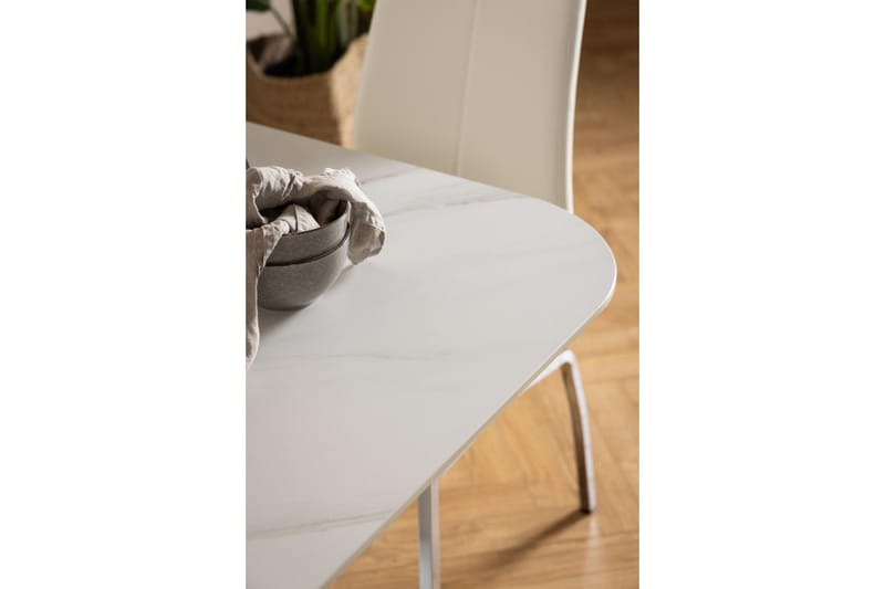 Salm Ruokapöytä 90 cm Neliö - Valkoinen - Huonekalut - Pöytä & ruokailuryhmä - Ruokapöydät & keittiön pöydät