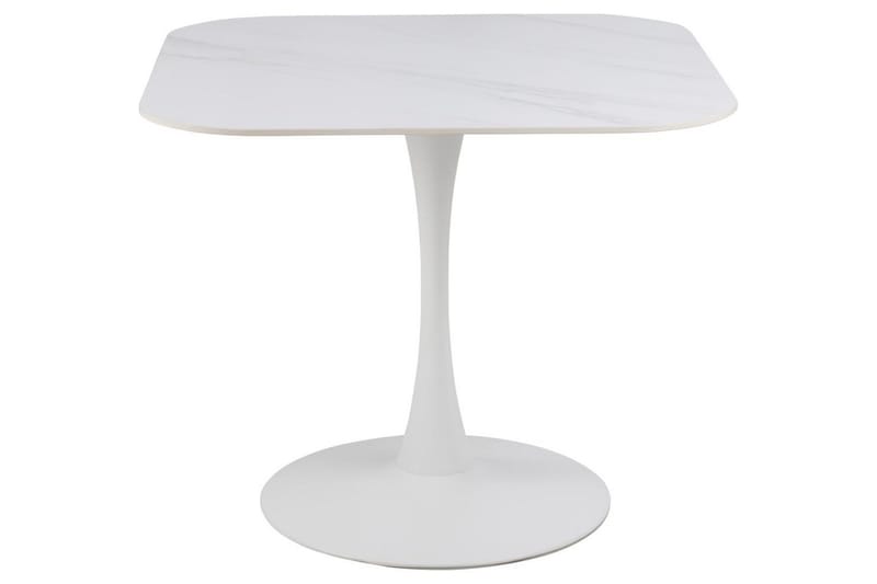 Salm Ruokapöytä 90 cm Neliö - Valkoinen - Huonekalut - Pöytä & ruokailuryhmä - Ruokapöydät & keittiön pöydät