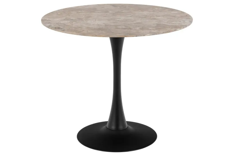 Salm Ruokapöytä 90 cm Pyöreä, Musta