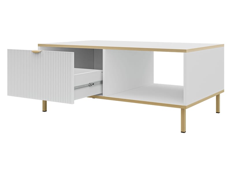 Salmor Sohvapöytä 100 cm - Valkoinen - Huonekalut - Pöytä & ruokailuryhmä - Sohvapöytä