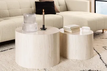 Samon Sohvapöytä 58 cm - Beige - Huonekalut - Pöytä & ruokailuryhmä - Apupöytä & sivupöytä - Sarjapöytä