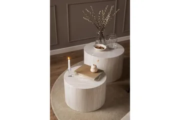 Samon Sohvapöytä 58 cm - Beige - Huonekalut - Pöytä & ruokailuryhmä - Apupöytä & sivupöytä - Sarjapöytä