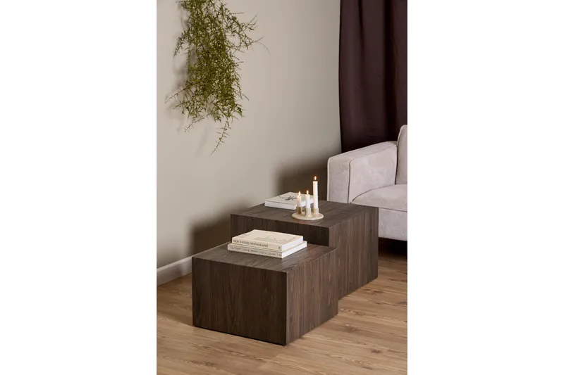 Samon Sohvapöytä 58 cm - Ruskea - Huonekalut - Pöytä & ruokailuryhmä - Apupöytä & sivupöytä - Sarjapöytä