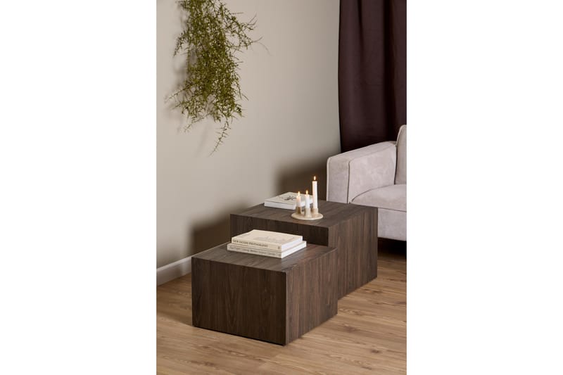 Samon Sohvapöytä 58 cm - Ruskea - Huonekalut - Pöytä & ruokailuryhmä - Apupöytä & sivupöytä - Sarjapöytä