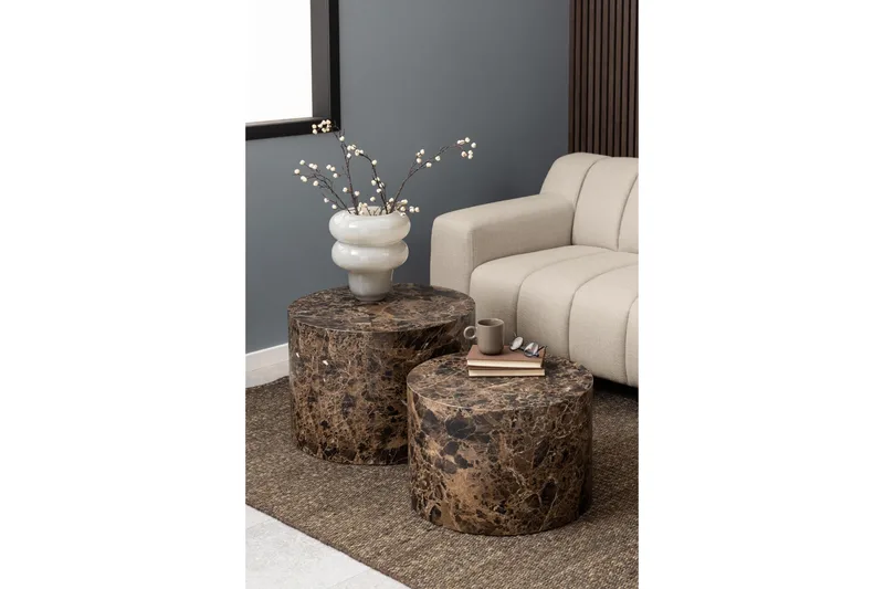 Samon Sohvapöytä 58 cm - Ruskea - Huonekalut - Pöytä & ruokailuryhmä - Apupöytä & sivupöytä - Sarjapöytä