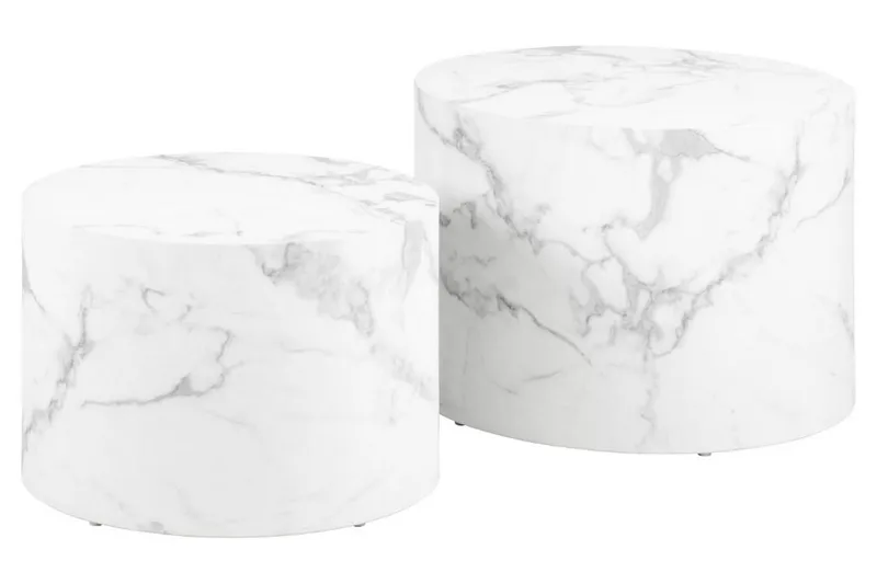 Samon Sohvapöytä 58 cm, Valkoinen