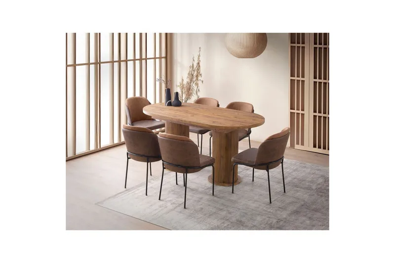 Samtens Ruokapöytä 180 cm Suorakulmainen - Pähkinä - Huonekalut - Pöytä & ruokailuryhmä - Ruokapöydät & keittiön pöydät