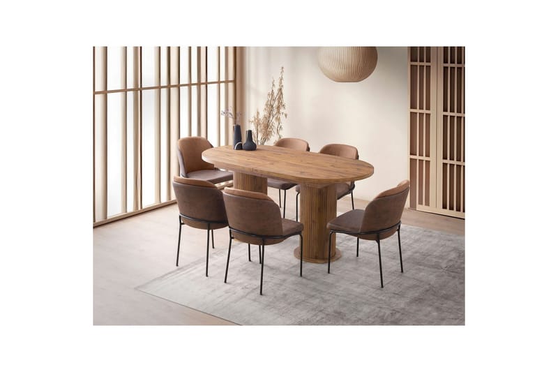 Samtens Ruokapöytä 180 cm Suorakulmainen - Pähkinä - Huonekalut - Pöytä & ruokailuryhmä - Ruokapöydät & keittiön pöydät