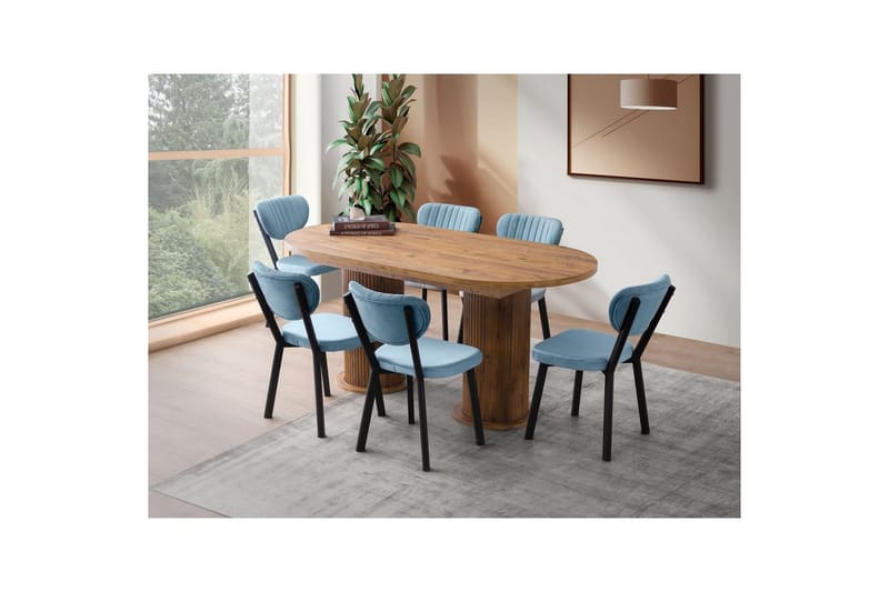 Samtens Ruokapöytä 180 cm Suorakulmainen - Pähkinä - Huonekalut - Pöytä & ruokailuryhmä - Ruokapöydät & keittiön pöydät