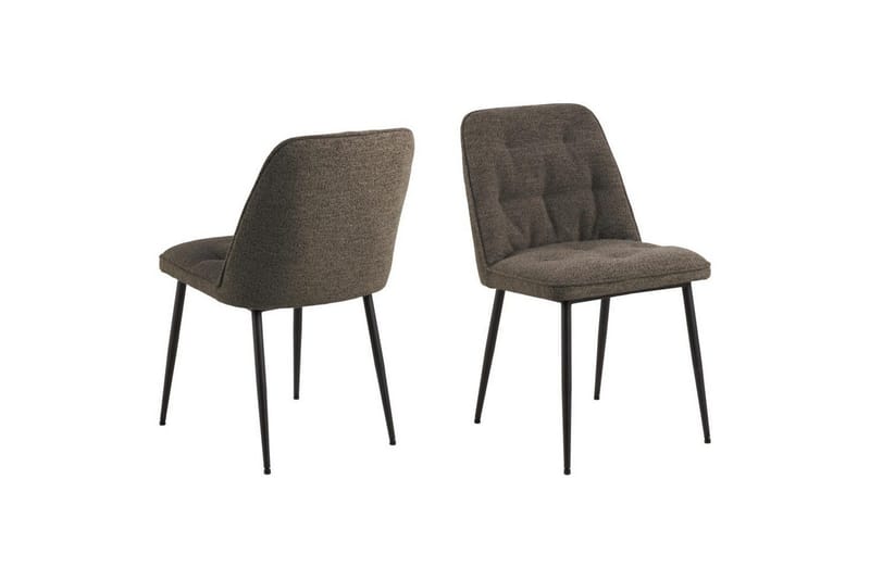 Sanjoan Ruokailuryhmä 140 Cm + 4 Zabinka Ruokatuolia - Harmaa/Musta/Ruskea - Huonekalut - Pöytä & ruokailuryhmä - Ruokailuryhmä