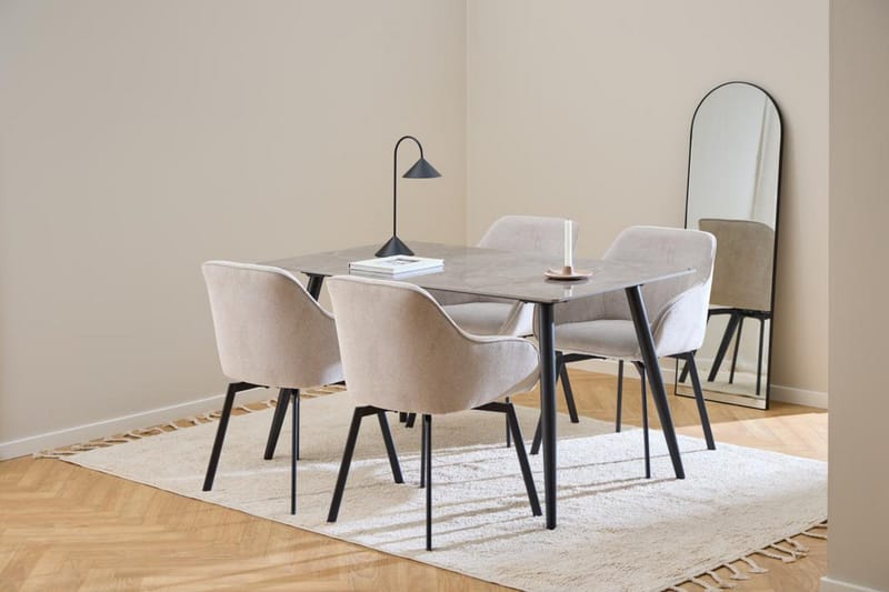 Sanjoan Ruokapöytä 80 cm Suorakulmainen - Harmaa - Huonekalut - Pöytä & ruokailuryhmä - Ruokapöydät & keittiön pöydät