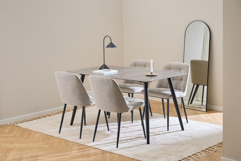 Sanjoan Ruokapöytä 80 cm Suorakulmainen - Harmaa - Huonekalut - Pöytä & ruokailuryhmä - Ruokapöydät & keittiön pöydät