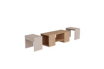 Sarte Sohvapöytä 100x37 cm - Beige/Vaalea Ruskea/Puu - Huonekalut - Pöytä & ruokailuryhmä - Apupöytä & sivupöytä - Sarjapöytä