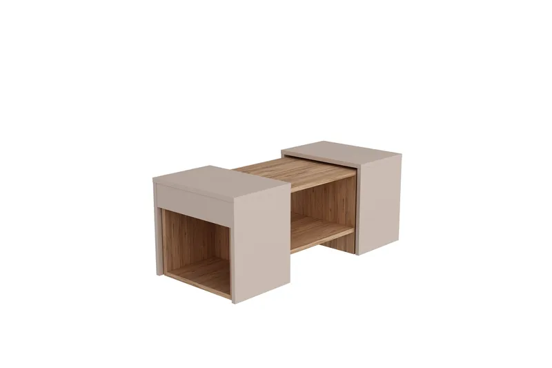 Sarte Sohvapöytä 100x37 cm - Beige/Vaalea Ruskea/Puu - Huonekalut - Pöytä & ruokailuryhmä - Apupöytä & sivupöytä - Sarjapöytä