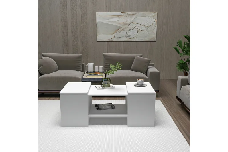 Sarte Sohvapöytä 100x37 cm - Valkoinen - Huonekalut - Pöytä & ruokailuryhmä - Apupöytä & sivupöytä - Sarjapöytä