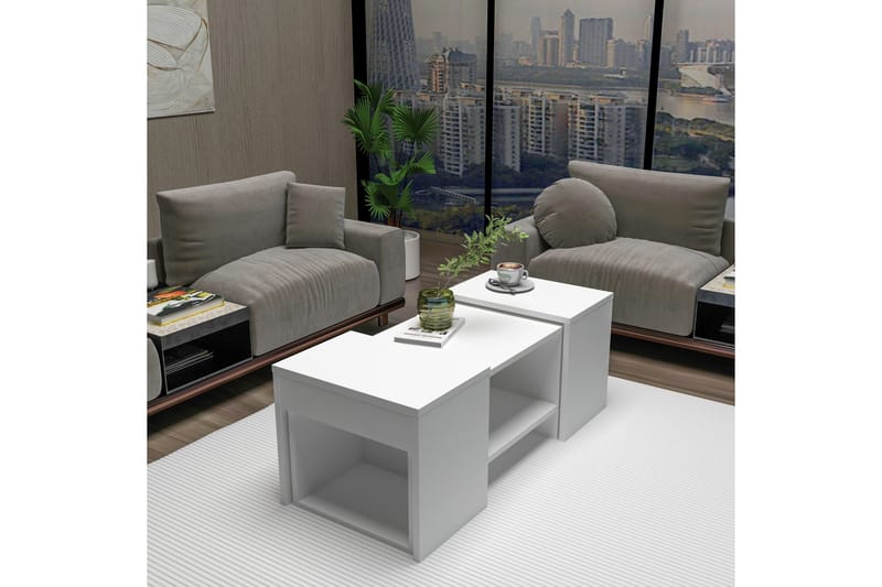 Sarte Sohvapöytä 100x37 cm - Valkoinen - Huonekalut - Pöytä & ruokailuryhmä - Apupöytä & sivupöytä - Sarjapöytä