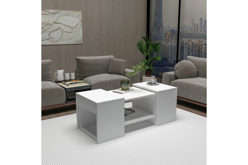 Sarte Sohvapöytä 100x37 cm - Valkoinen - Huonekalut - Pöytä & ruokailuryhmä - Apupöytä & sivupöytä - Sarjapöytä