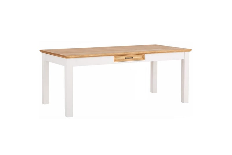 Selma Suorakaiteen Muotoinen Ruokapöytä 180x90 cm - Valkoinen - Huonekalut - Pöytä & ruokailuryhmä - Ruokapöydät & keittiön pöydät