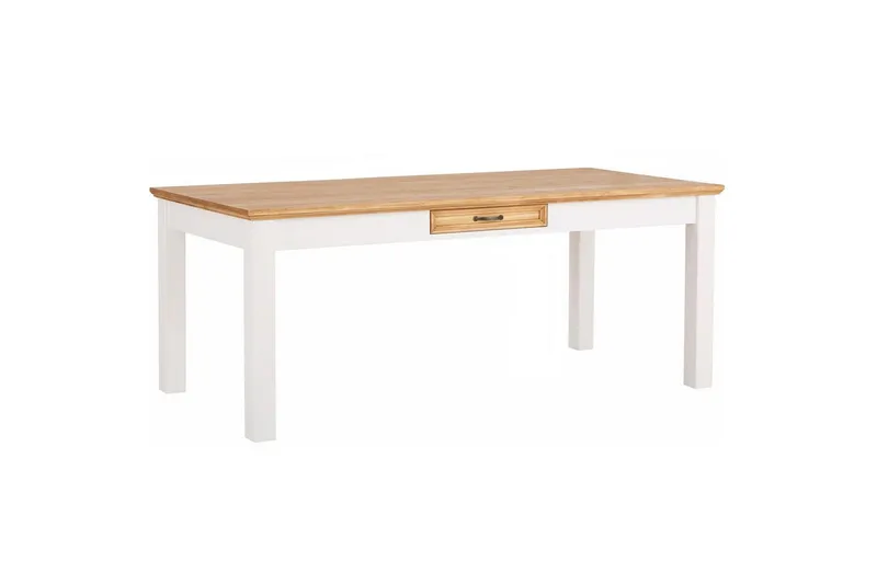 Selma Suorakaiteen Muotoinen Ruokapöytä 180x90 cm - Valkoinen - Huonekalut - Pöytä & ruokailuryhmä - Ruokapöydät & keittiön pöydät