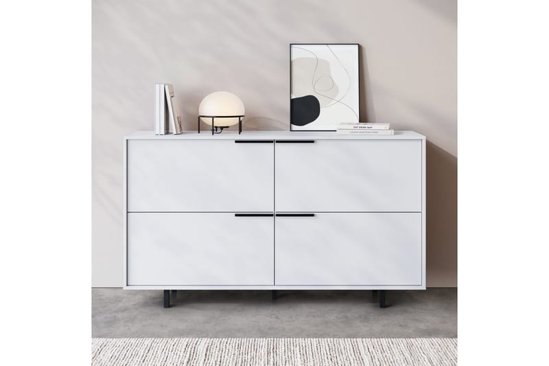 Senkkikaappi Alberto Valkoinen - Valkoinen - Säilytys - Säilytyskalusteet - Senkki