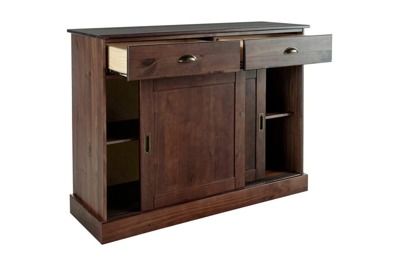 Senkkikaappi Harry 115x40x85 cm, Ruskea - 115x40x85 cm, Ruskea - Säilytys - Säilytyskalusteet - Senkki